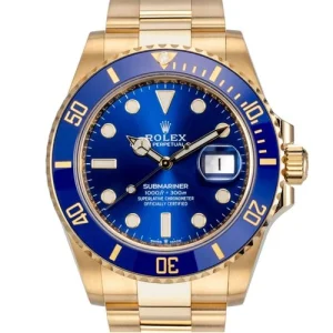 Rolex Submariner Date 41mm – Yellow Gold, Blue