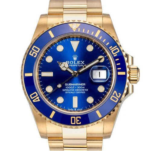 Rolex Submariner Date 41mm – Yellow Gold, Blue