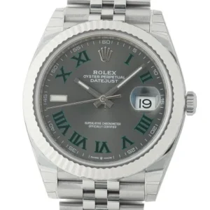 Rolex Datejust 41 “Wimbledon” – Stainless Steel, Jubilee