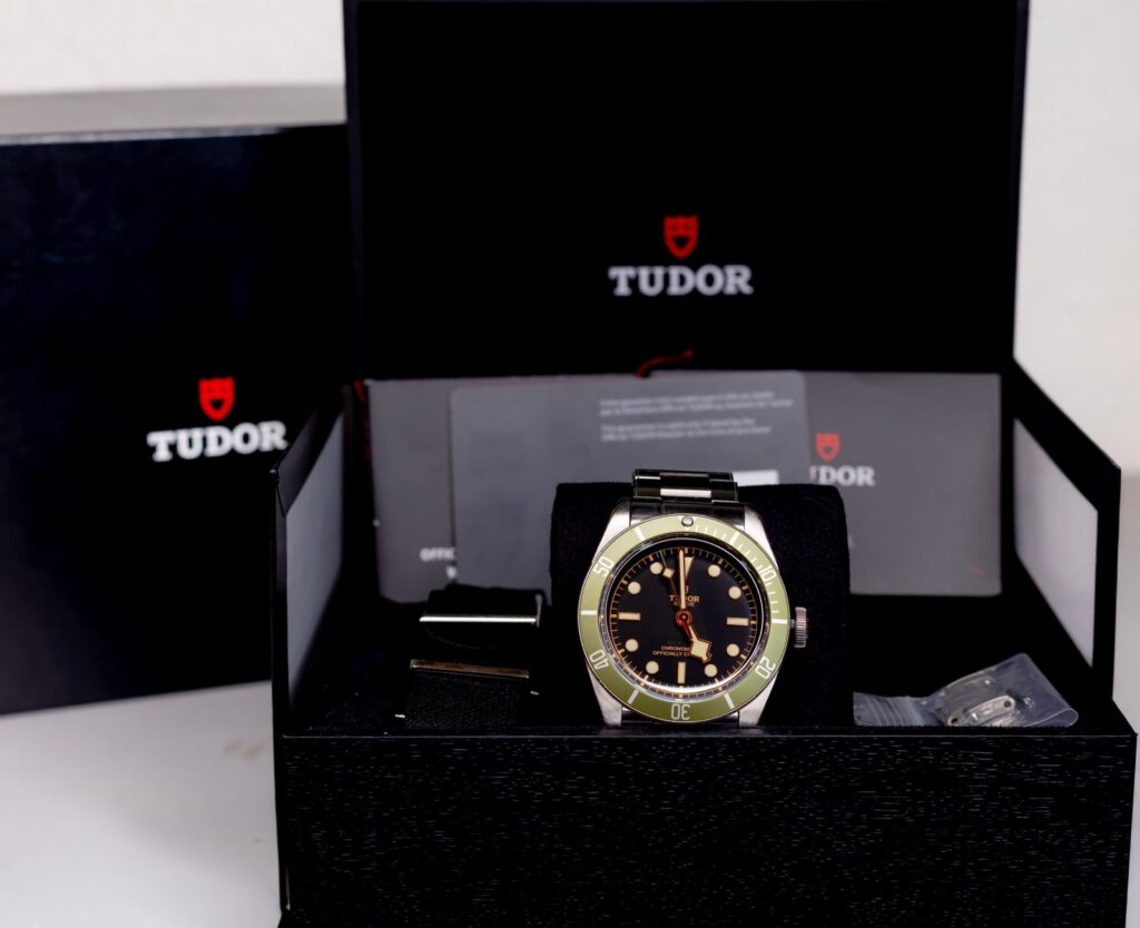 Tudor Black Bay Harrods Edition 41mm Green Bezel Stainless Steel M79230G-0001