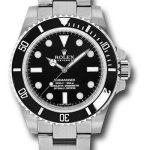 Rolex Steel No-Date Submariner Watch – Black Dial