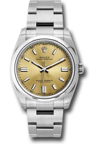 Rolex Steel Oyster Perpetual 36 Watch – Domed Bezel – White Grape Index Dial – 116000