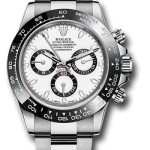 Rolex Steel Cosmograph Daytona 40 Watch – White Panda Index Dial – 116500LN w