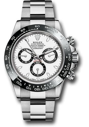 Rolex Steel Cosmograph Daytona 40 Watch – White Panda Index Dial – 116500LN w