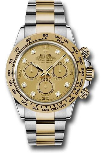 Rolex Yellow Rolesor Cosmograph Daytona 40 Watch – Champagne Diamond Dial – 116503
