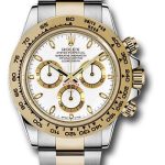 Rolex Yellow Rolesor Cosmograph Daytona 40 Watch – White Index Dial – 116503