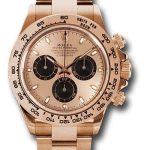 Rolex Everose Gold Cosmograph Daytona 40 Watch – Pink Index Dial – 116505