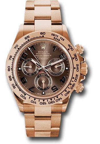 Rolex Everose Gold Cosmograph Daytona 40 Watch – Chocolate Arabic Dial – 116505 choca