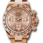 Rolex Everose Gold Cosmograph Daytona 40 Watch – Pink Diamond Dial – 116505