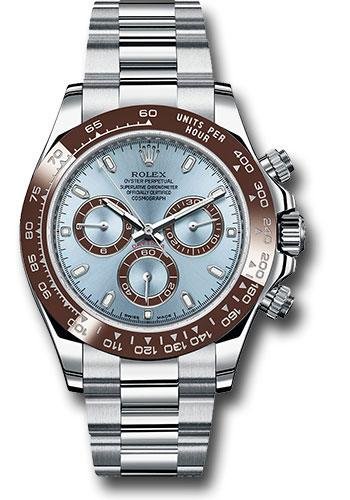 Rolex 950 Platinum Cosmograph Daytona 40 Watch – Ice Blue Index Dial – 116506