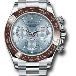 Rolex 950 Platinum Cosmograph Daytona 40 Watch – Ice Blue Diamond Dial – 116506