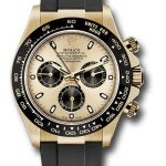 Rolex Yellow Gold Cosmograph Daytona 40 Watch – Champagne And Index Dial – Black Oysterflex Strap – 116518LN chbkof