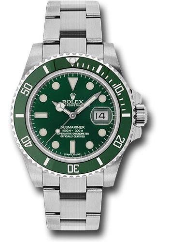 Rolex Steel Submariner Date Watch – The Hulk – Green Dial – 116610LV 2014