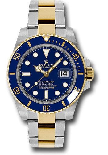 Rolex Steel and Gold Rolesor Submariner Date Watch – Blue Dial – 116613