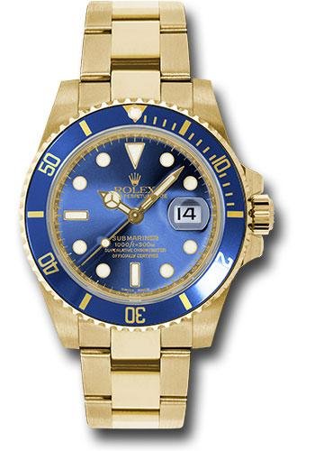 Rolex Yellow Gold Submariner Date Watch – Blue Dial – 116618