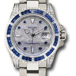 Rolex White Gold Submariner Date Watch – Sapphire And Diamond Bezel – Diamond Paved Dial – 116659 SABR
