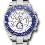 Rolex Steel Yacht-Master II 44 Watch – Matt White Dial