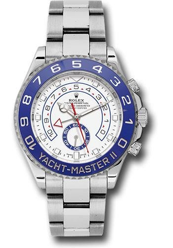 Rolex Steel Yacht-Master II 44 Watch – Matt White Dial
