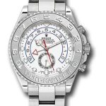Rolex White Gold Yacht-Master II 44 Watch – White Dial