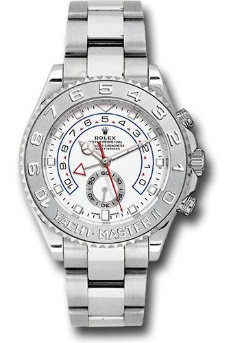 Rolex White Gold Yacht-Master II 44 Watch – White Dial