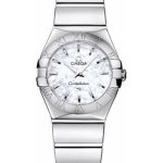 Omega Ladies Constellation Polished Quartz Watch – 24 mm Polished Steel Case – Mother-Of-Pearl Dial – Steel Bracelet – 123.10.24.60.05.002
