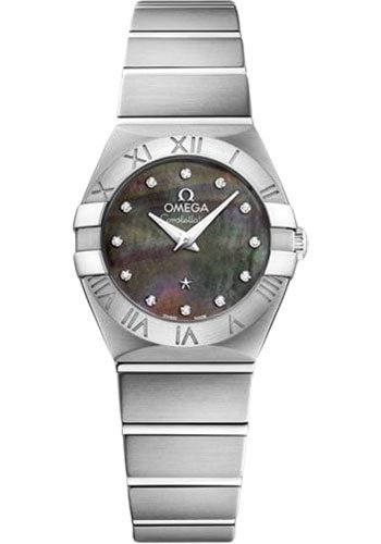 Omega Constellation Quartz Tahiti Watch – 24 mm Steel Case – Tahiti Mother-Of-Pearl Diamond Dial – 123.10.24.60.57.003