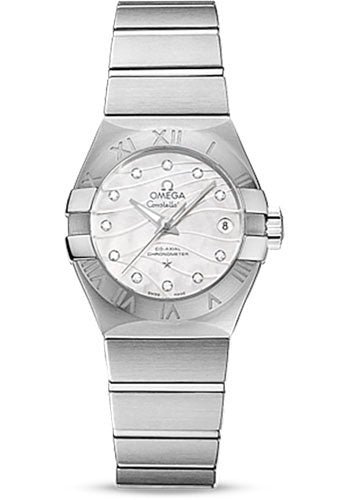 Omega Constellation Co-Axial Watch – 27 mm Steel Case – Mother-Of-Pearl Dial – 123.10.27.20.55.002