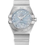 Omega Constellation Co-Axial Watch – 27 mm Steel Case – Blue Mother-Of-Pearl Dial – 123.10.27.20.57.001
