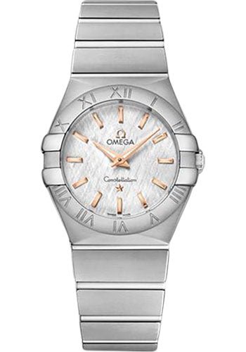 Omega Constellation Quartz Watch – 27 mm Steel Case – White -Silvery Dial – 123.10.27.60.02.004