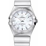 Omega Ladies Constellation Polished Quartz Watch – 27 mm Polished Steel Case – Mother-Of-Pearl Dial – Steel Bracelet – 123.10.27.60.05.002