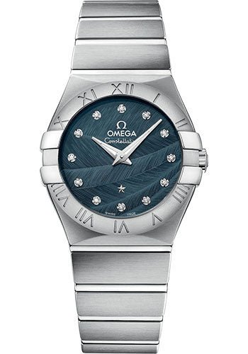 Omega Constellation Quartz Watch – 27 mm Steel Case – Blue Dial – 123.10.27.60.53.001