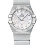 Omega Constellation Quartz Watch – 27 mm Steel Case – Mother-Of-Pearl Diamond Dial – 123.10.27.60.55.004