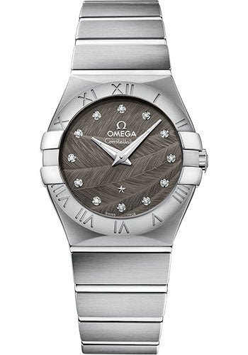 Omega Constellation Quartz Watch – 27 mm Steel Case – Grey Dial – 123.10.27.60.56.001