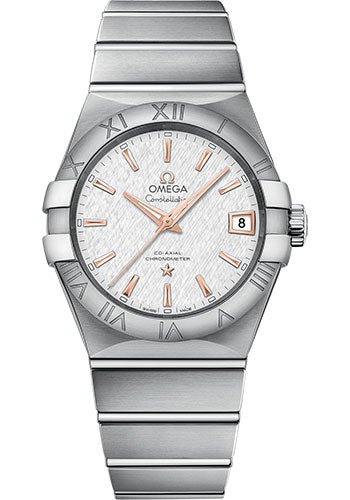 Omega Constellation Co-Axial Watch – 38 mm Steel Case – White -Silvery Dial – 123.10.38.21.02.002