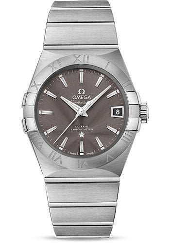Omega Constellation Co-Axial Watch – 38 mm Steel Case – Grey Dial – 123.10.38.21.06.001