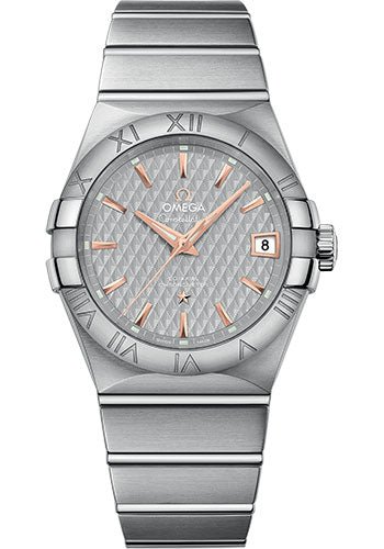 Omega Constellation Co-Axial Watch – 38 mm Steel Case – Grey Dial – 123.10.38.21.06.002