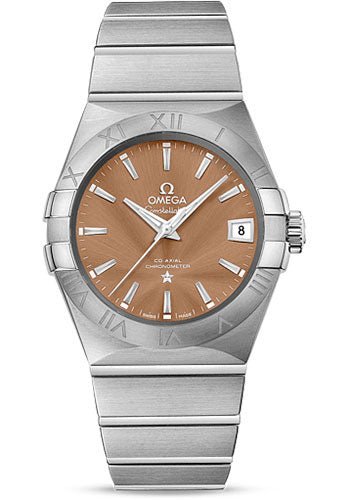 Omega Constellation Co-Axial Watch – 38 mm Steel Case – Bronze Dial – 123.10.38.21.10.001