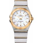 Omega Ladies Constellation Quartz Watch – 24 mm Brushed Steel And Yellow Gold Case – Mother-Of-Pearl Dial – 123.20.24.60.05.002
