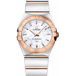 Omega Ladies Constellation Polished Quartz Watch – 24 mm Polished Steel And Red Gold Case – Mother-Of-Pearl Dial – Steel And Red Gold Bracelet – 123.20.24.60.05.003