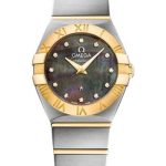 Omega Constellation Quartz Tahiti Watch – 24 mm Steel And Yellow Gold Case – Tahiti Mother-Of-Pearl Diamond Dial – 123.20.24.60.57.006
