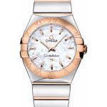 Omega Ladies Constellation Polished Quartz Watch – 27 mm Polished Steel And Red Gold Case – Mother-Of-Pearl Dial – Steel And Red Gold Bracelet – 123.20.27.60.05.003