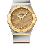 Omega Constellation Quartz Watch – 27 mm Steel And Yellow Gold Case – Sandy Champagne Dial – 123.20.27.60.58.003