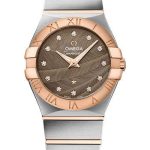 Omega Constellation Quartz – 27 mm Steel And Red Gold Case – Brown Dial – 123.20.27.60.63.003