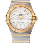 Omega Constellation Co-Axial Watch – 35 mm Steel Case – Yellow Gold Bezel – Silver Dial – Yellow Gold Bracelet – 123.20.35.20.02.006