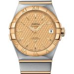 Omega Constellation Co-Axial Watch – 38 mm Steel And Yellow Gold Case – Champagne Dial – 123.20.38.21.08.002