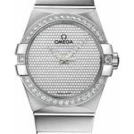 Omega Gents Constellation Jewellery Watch – 38 mm Brushed White Gold Case – Diamond Bezel – Diamond Paved Dial – 123.55.38.20.99.001