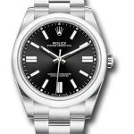 Rolex Oyster Perpetual 41 Watch – Domed Bezel – Black Index Dial – Oyster Bracelet – 2020 Release – 124300