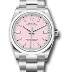 Rolex Oyster Perpetual 36 Watch – Domed Bezel – Candy Pink Index Dial – Oyster Bracelet – 2020 Release – 126000