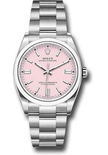 Rolex Oyster Perpetual 36 Watch – Domed Bezel – Candy Pink Index Dial – Oyster Bracelet – 2020 Release – 126000