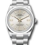 Rolex Oyster Perpetual 36 Watch – Domed Bezel – Silver Index Dial – Oyster Bracelet – 2020 Release – 126000